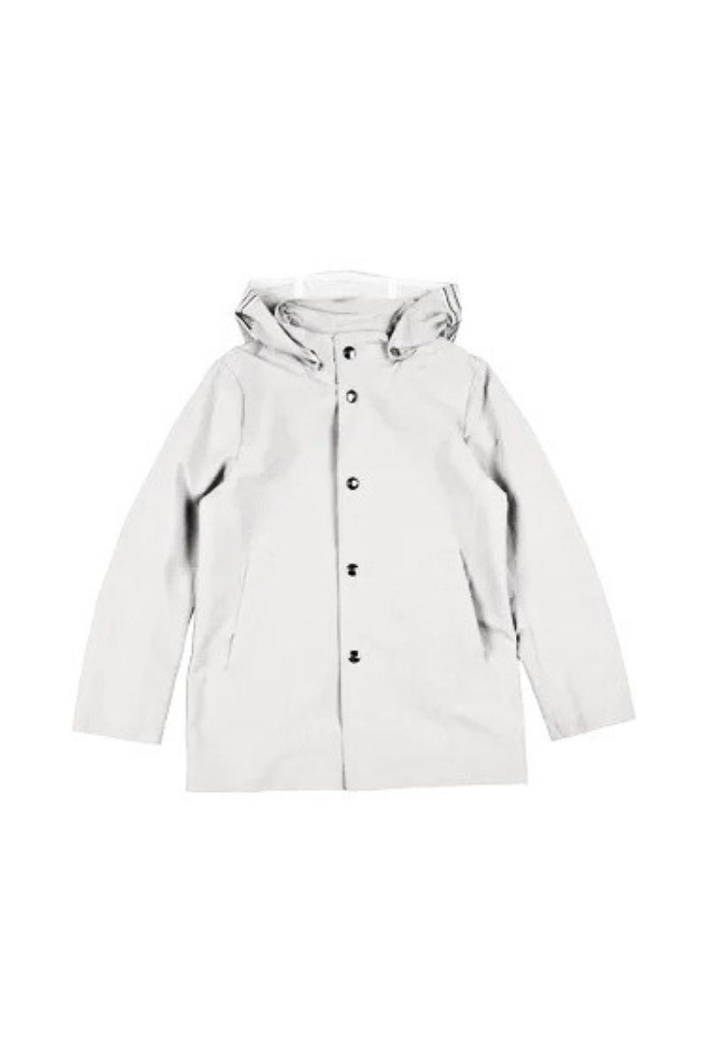 Herno Hooded Coat — White