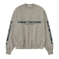 Fear Of God Essentials "New York" Cropped Crewneck Sweater - Smoke Grey