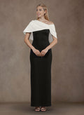 Simple Elegant Asymmetrical Sleeveless Floor-Length Elastic Satin Mother Of The Bride Dresses