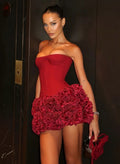 Unique Sweetheart Sleeveless Short/Mini Satin Homecoming Dresses With Flower(s)