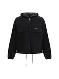 Prada Technical Hooded Blouson Jacket — Black