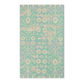 Pastel Mint Geometric Garden Accent Rug