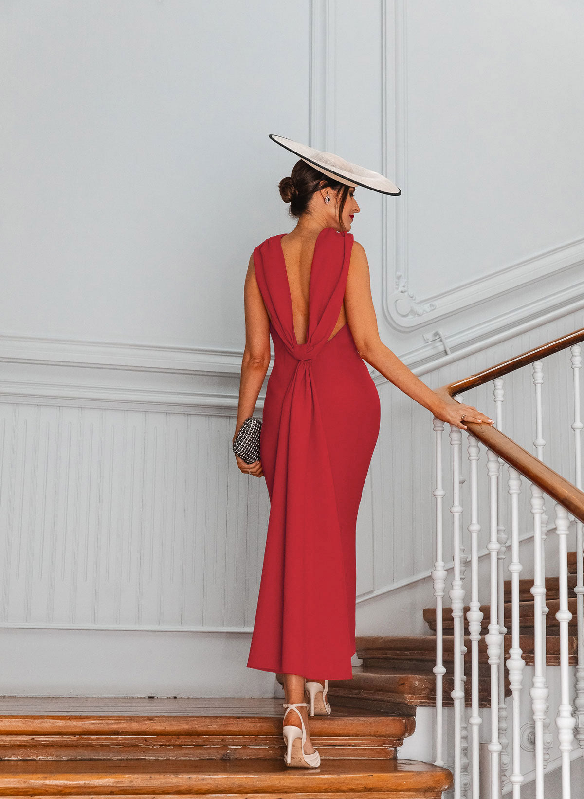 Sheath Column Cowl Neck Sleeveless Ankle-Length Elastic Satin Mother Of The Bride Dresses With Back Hole