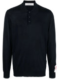 Golden Goose Virgin Wool Polo Shirt — Navy
