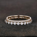 Moissanite Wedding Bands Sets In Sterling Silver