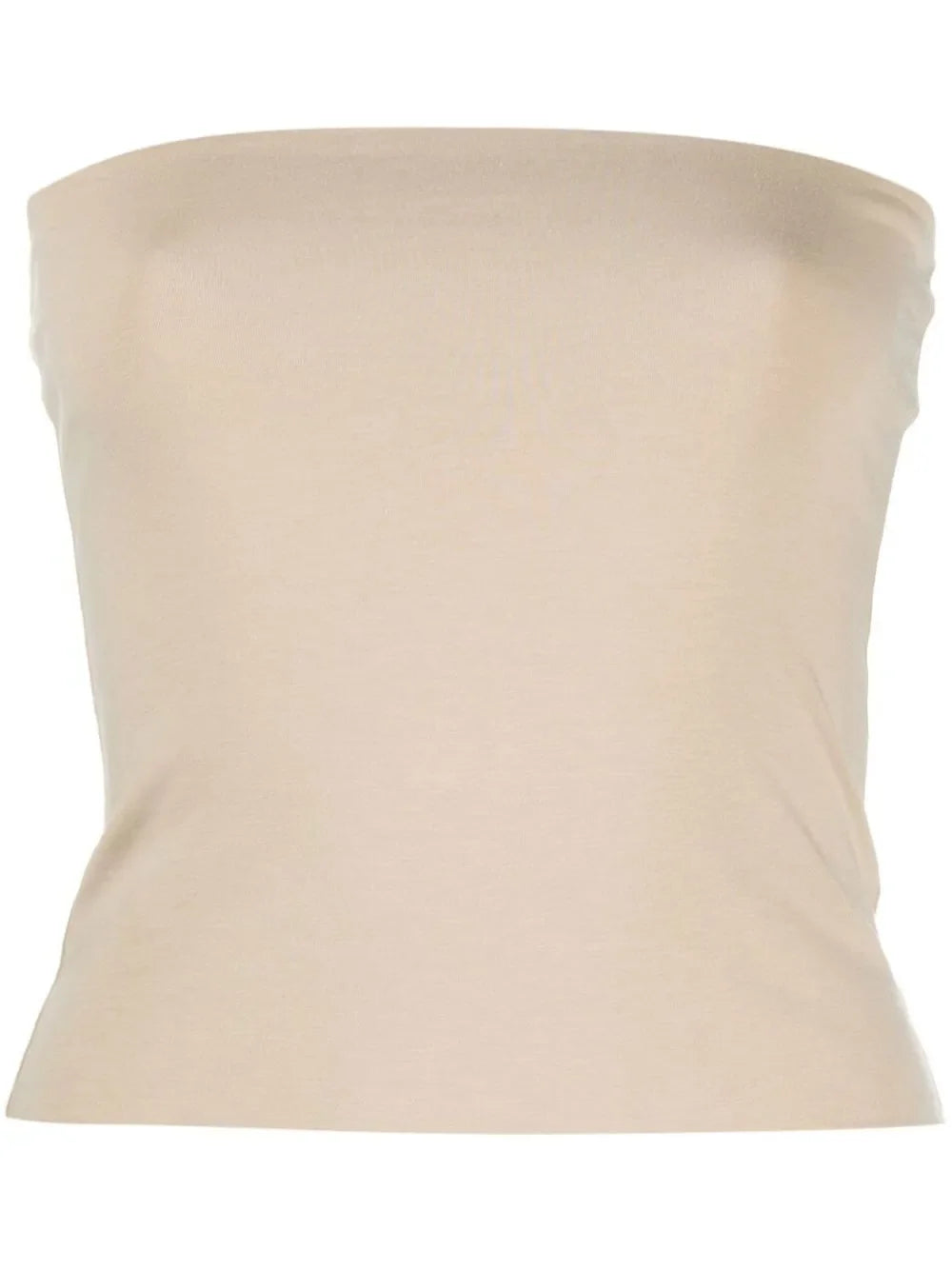 Brunello Cucinelli Strapless Bandeau Tank Top — Beige