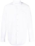Fedeli Long-Sleeve Stretch-Cotton Shirt — white