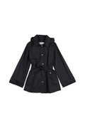 Herno Hooded Cotton Coat — Navy