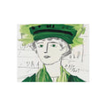 Abstract Green Portrait Fine Art Poster