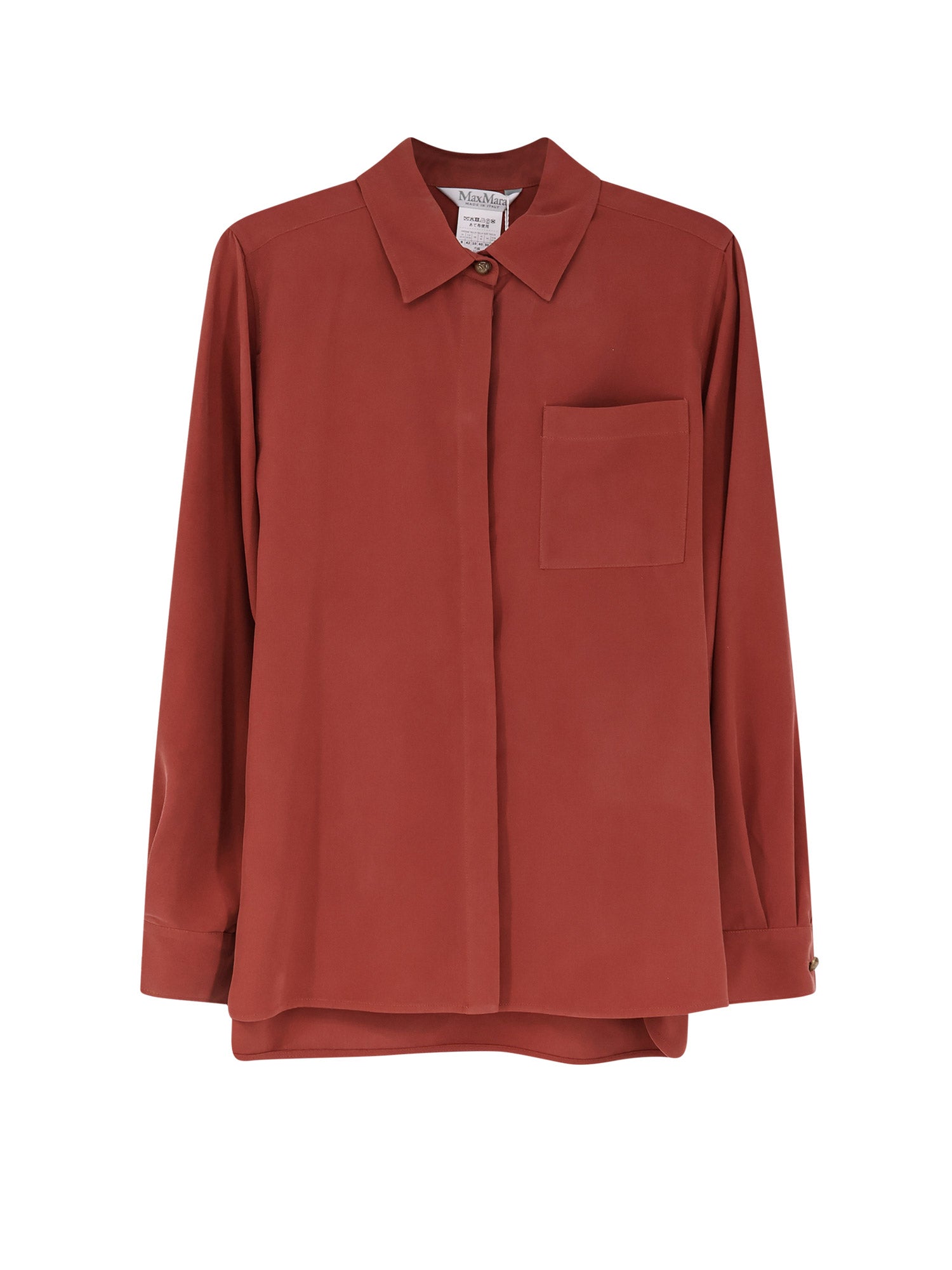 Max Mara Shirts Terracotta Seta - 44