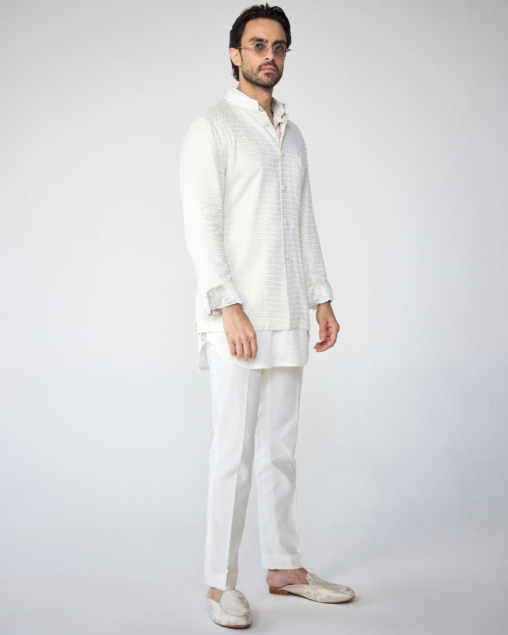Poppy Bandhgala Set By KYNAH, Luxury Indian Fashion & Bridal Wear