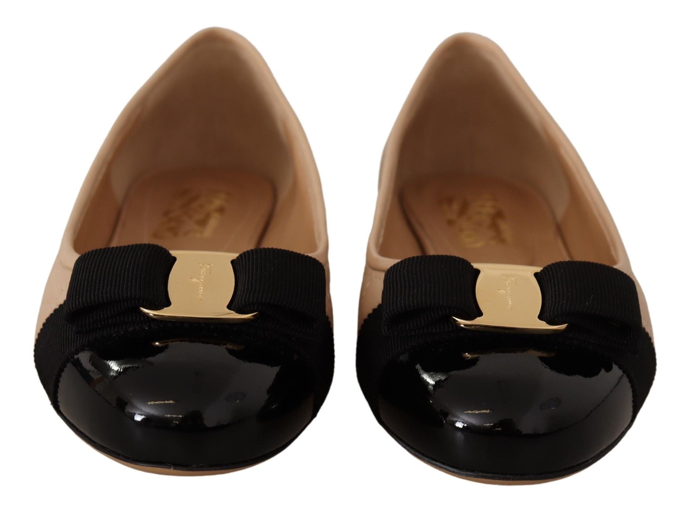 Ferragamo Varina Flat — Beige