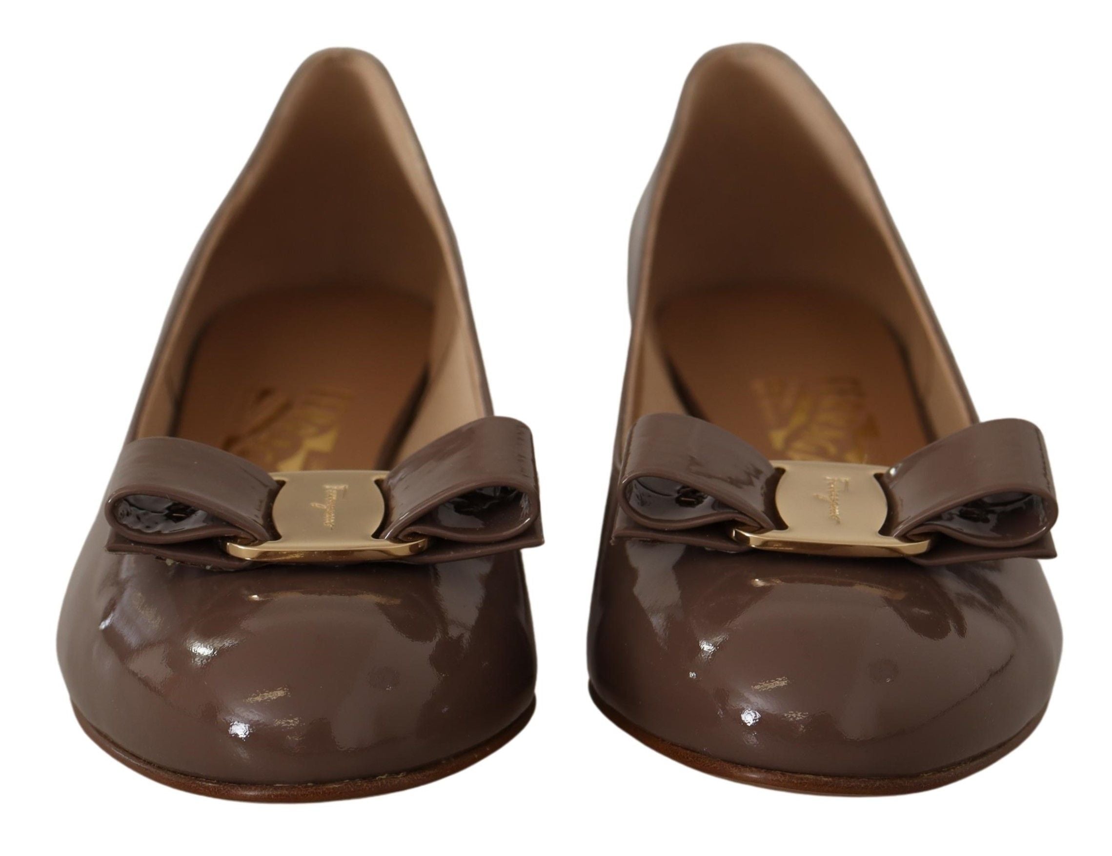 Ferragamo Heel — Brown