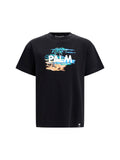 Palm Angels Palm Island Graphic T-Shirt — Black
