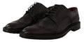 Men's Purple Leather Oxford Wingtip Formal Shoes