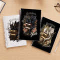 Cuaderno de espiral A5 personalizado con nombre y 120 páginas rayadas para uso de oficina Regalo de cumpleaños para lectores amantes de los dragones Ratones de biblioteca