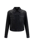 Gucci GG Jacquard Denim Jacket — Black