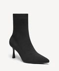 CloudMile Minimalist Pointed Toe Sock Ankle Boot - Black / US 8 | EU 39 | UK 6