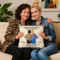 Funda de almohada personalizada con el nombre del personaje de leopardo de dibujos animados Decoración del hogar Regalo de cumpleaños para mamá e hija