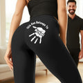 Personalizado This Ass Belongs To Palm Stretch Leggings Pantalones de Yoga con Nombre Accesorios Deportivos Diarios Cumpleaños Aniversario Regalo para Novia Esposa