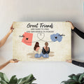 Personalizada de larga distancia de Estado a Estado Mapa Pintura en lienzo con nombre Decoración del hogar Graduación Amistad Regalo para la familia amigo