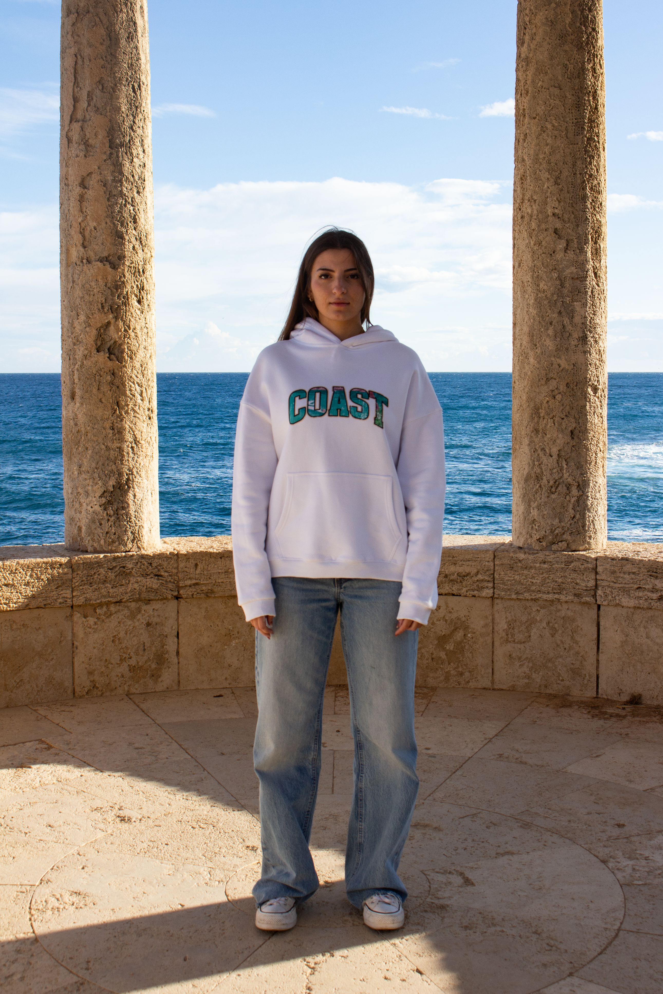 White Costa Brava Hoodie