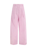 The Latest Wide-Leg Cotton Trousers — Pink