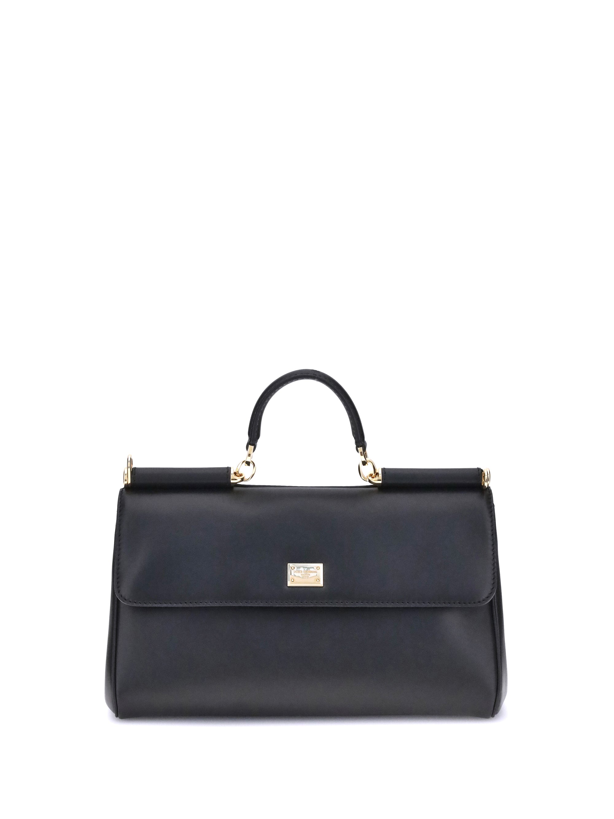 Dolce & Gabbana My Sicily Shoulder Bag — Black