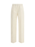 Fabiana Filippi Cotton Gabardine Trousers — Beige