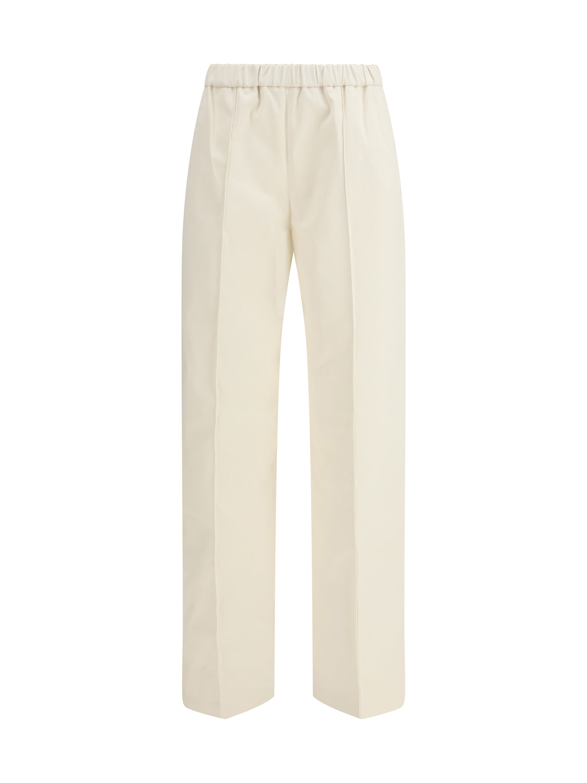 Fabiana Filippi Cotton Gabardine Trousers — Beige