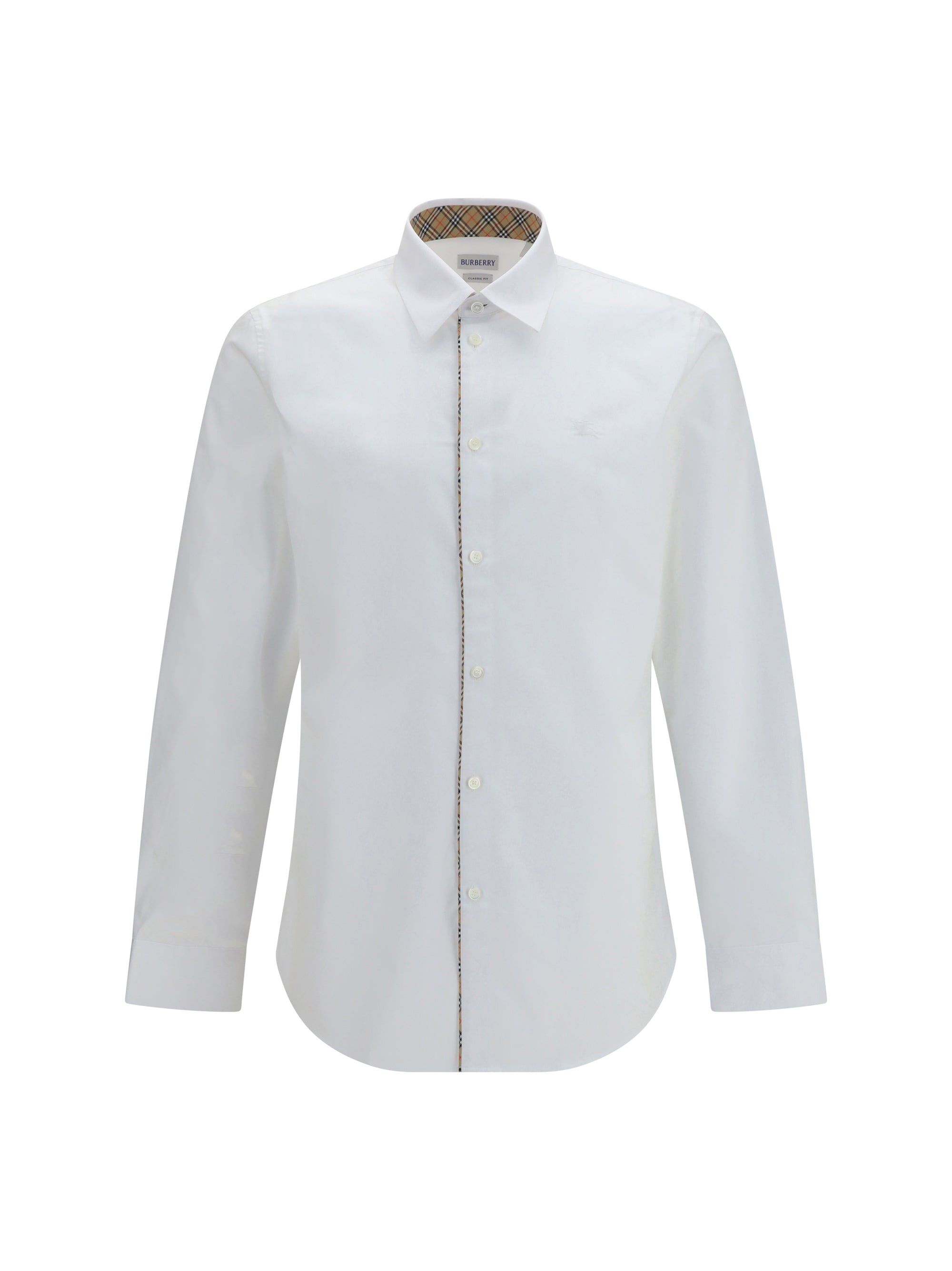 Camisa a cuadros de Burberry — Blanco