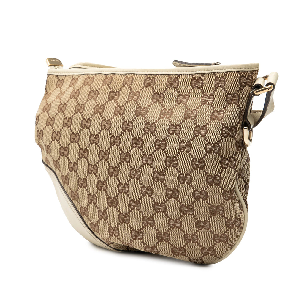 Medium GG Canvas New Britt Half Moon Crossbody
