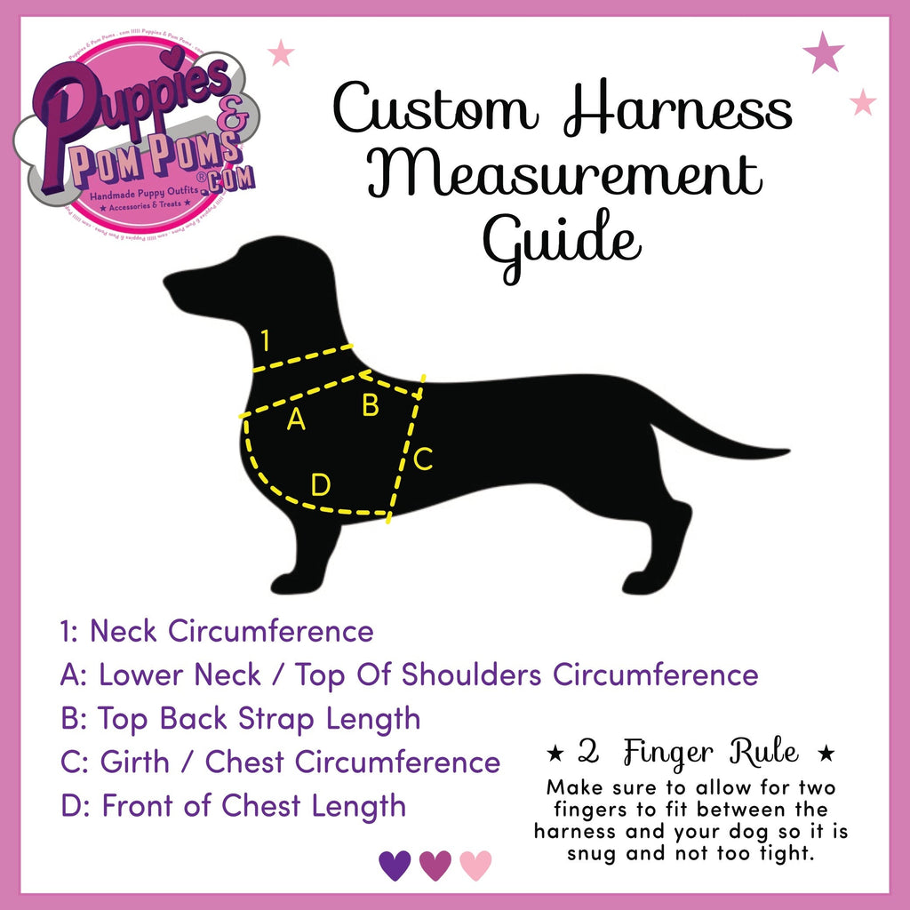 Handmade Custom Fitted Biothane Dog Harness - Vegan Leather / Waterproof Biothane