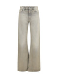 Our Legacy Straight-Leg Denim Jeans — Beige