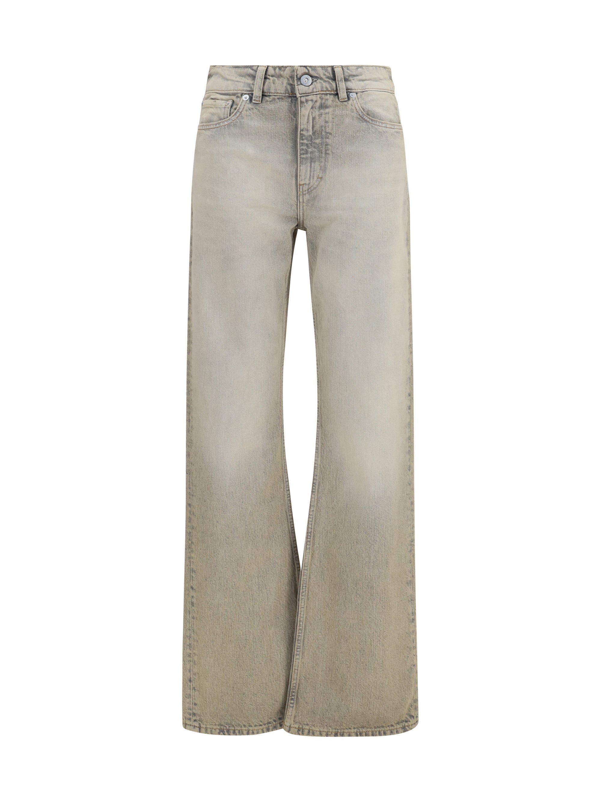 Our Legacy Straight-Leg Denim Jeans — Beige