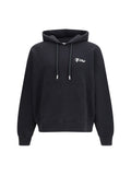 Sudadera con capucha de algodón con logo Script de Off-White - Negro