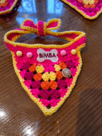 Crochet Dog Bandana - Hot Pink