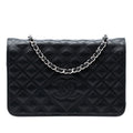 CC Embossed Lambskin Diamond Wallet On Chain