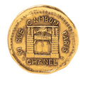 Gold Plated 31 Rue Cambon Coin Brooch