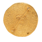 Gold Plated 31 Rue Cambon Coin Brooch