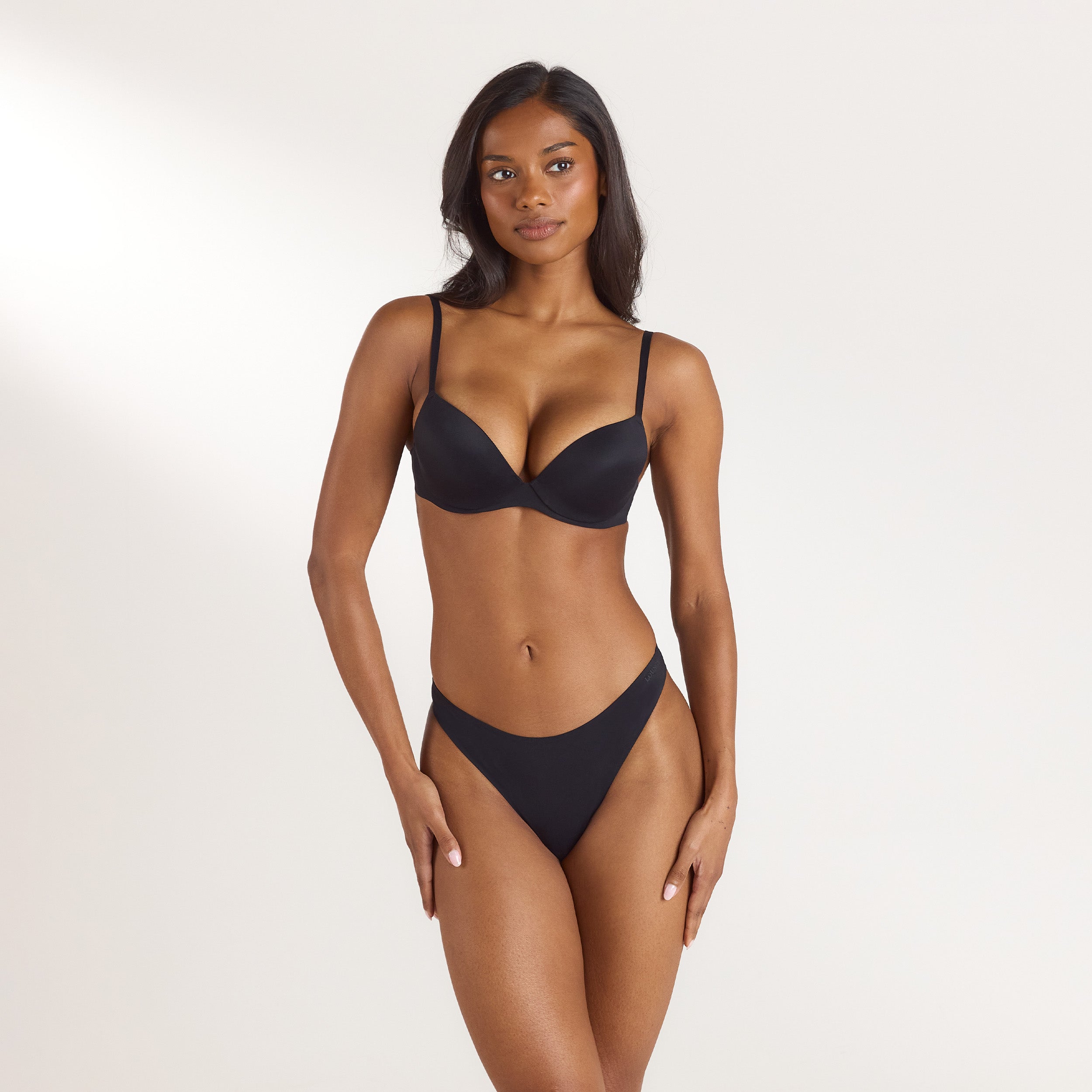 Lounge Underwear PillowSoft™ High Push-Up Bra - Black