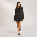 Lounge Underwear Structured Dress - Black