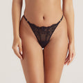 Lounge Underwear Tempt Thong - Black