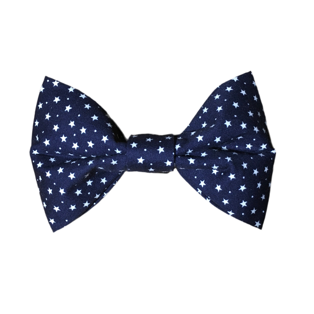 Little Stars Navy Bow Tie