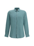 Brooksfield 100% Linen Shirt — Blue