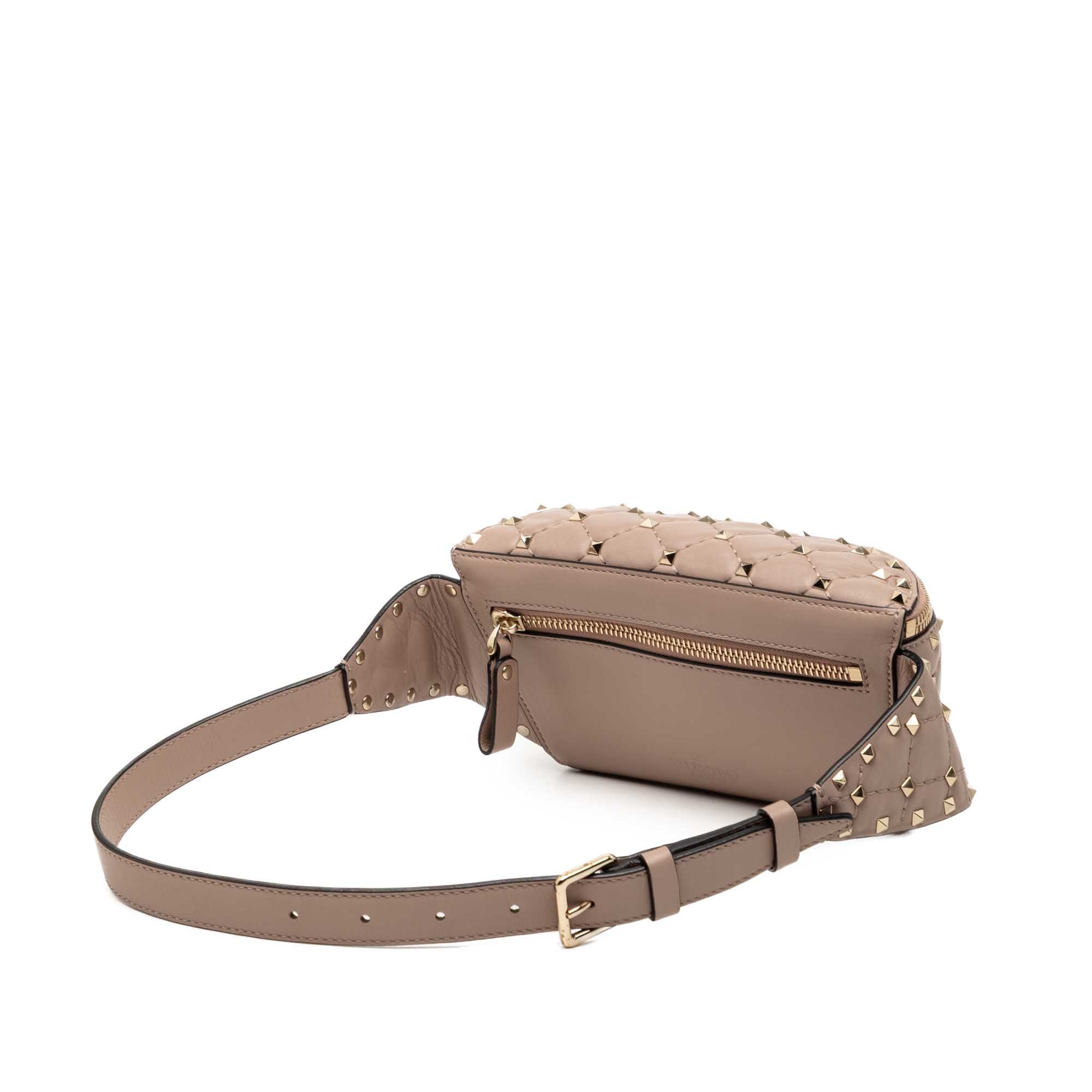 Nappa Rockstud Spike Belt Bag