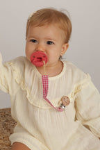 Chupetero Pack x 2 DIAMOND Rosa + Rosa Vichy vichy By Nenina & Co