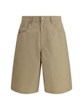 Moschino Cotton Bermuda Shorts — Beige