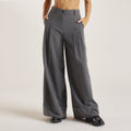 Lounge Underwear Tailored Turn-Up Trousers - Charcoal