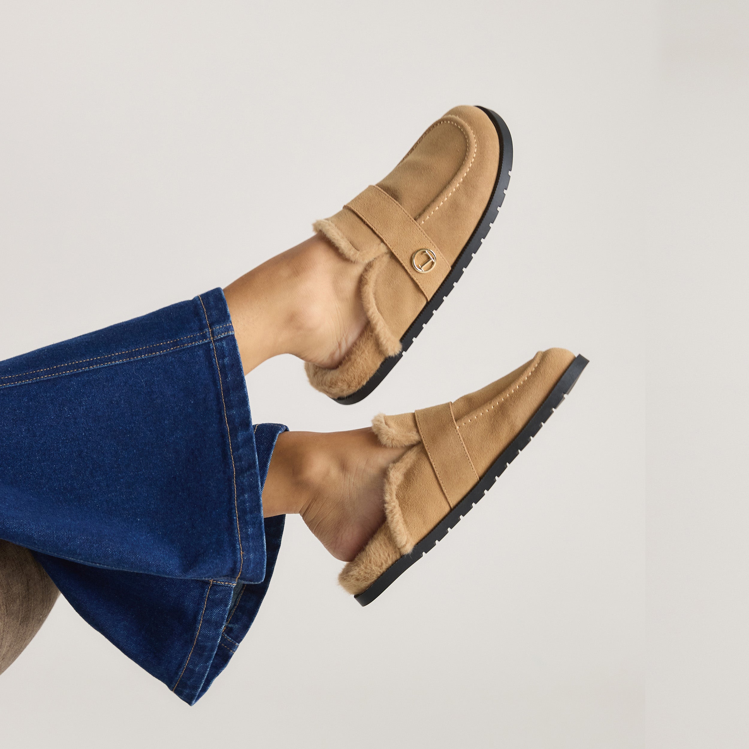 Lounge Underwear Amara Mules - Chestnut